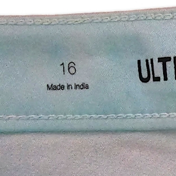 SO Girls Mermaidcore Rainbow Blue Pink ULTIMATE SHORTIE Mid Rise Shorts, size 16 - Picture 6 of 12